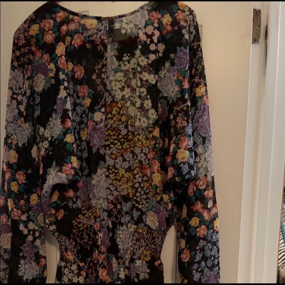 ASOS maxi sheer bohemian floral print dress - Picture 2 of 4